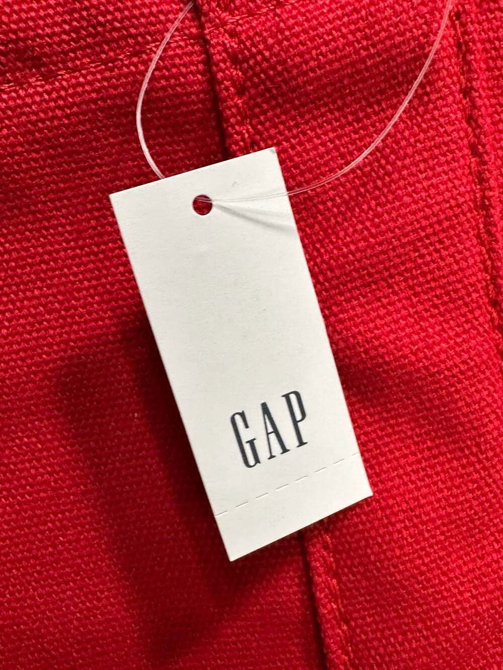 Gap Red Canvas Logo Mini Tote Bag - Picture 6 of 6